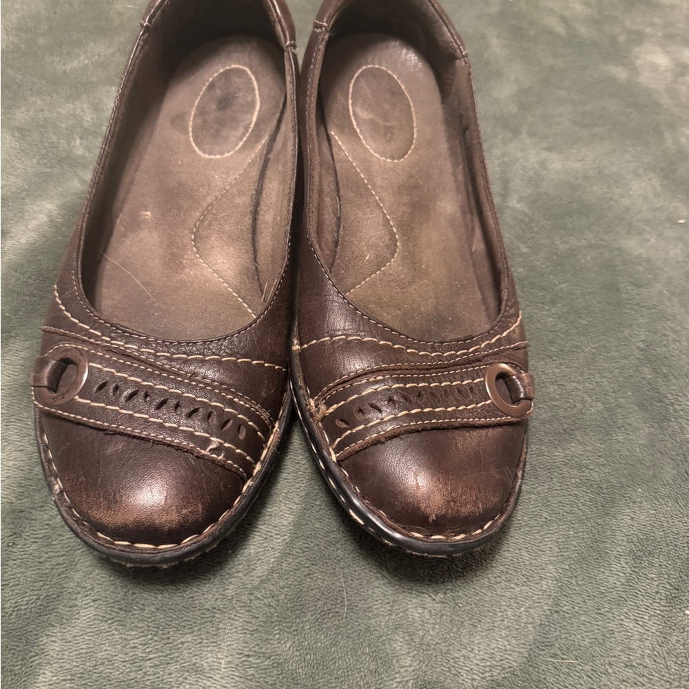 Clarks Dark Brown Women's Flats size 7
